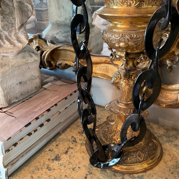 Rush by Denis & Charles black plastic chain necklace - Picture 3 of 3